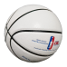 Custom Design White Basketball Blue Bladder Official Training Game custom Logo Pu Leather Basketball Ball