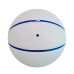 Custom Design White Basketball Blue Bladder Training Logo Pu Leather Basketball Ball
