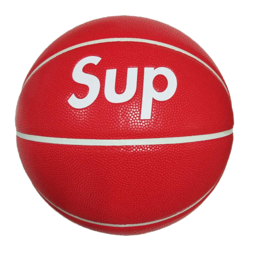 Personalized Customize Logo Red Color Outdoor Indoor Basketball Ball
